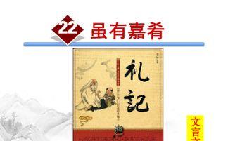 虽有嘉肴朗读视频,感受朗读之美——跟随视频领略经典佳肴的朗读魅力